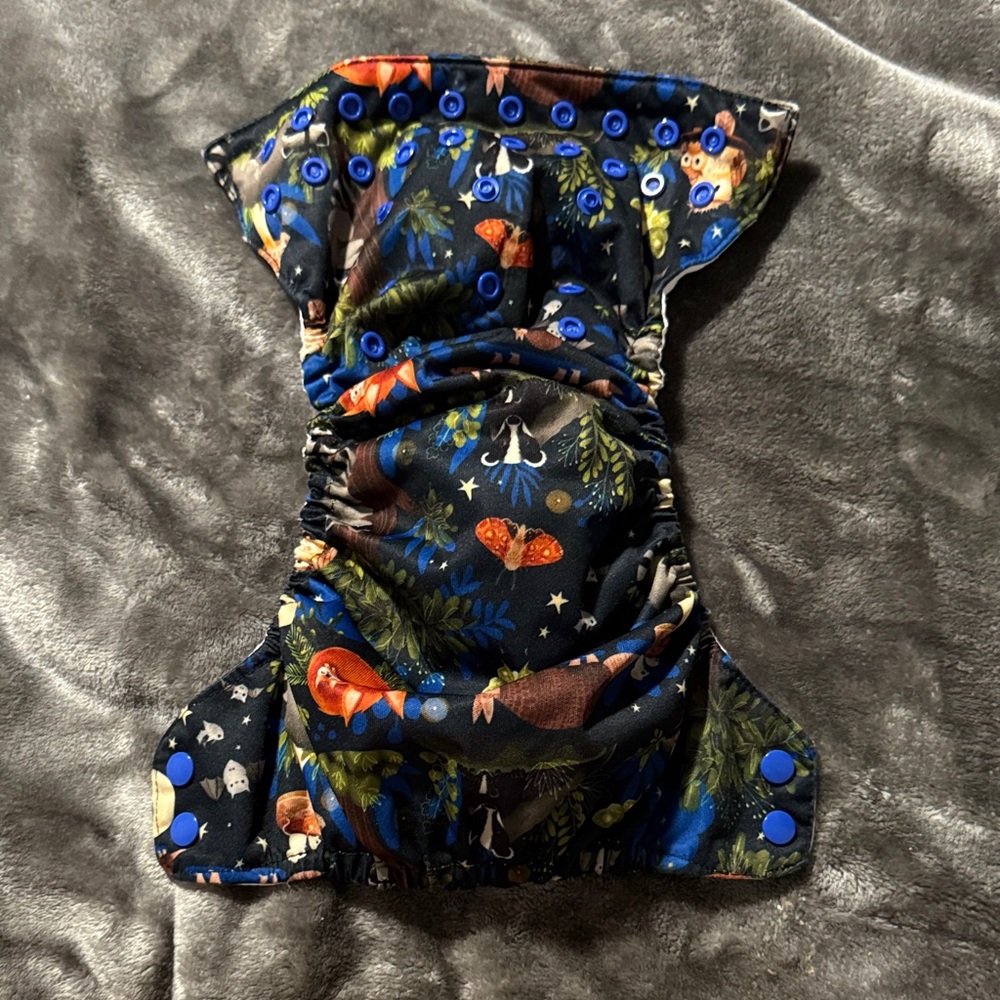 Thirsties AIO Natural Cloth Diaper - Midnight Forest